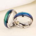 thumbnail image 4 of CAROOTU Colour Changing Temperature Mood Ring Jewellery Stainless Steel Fashion Unisex, 4 of 6