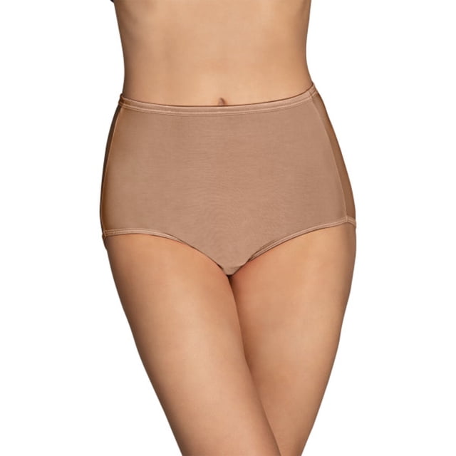 Vanity Fair Womens Body Shine Illumination Brief, 8, Totally Tan