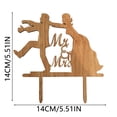 thumbnail image 2 of Cake Topper Wedding Cake Picks Wedding Cake Picks and Toppers Wooden Cake Topper, 2 of 4