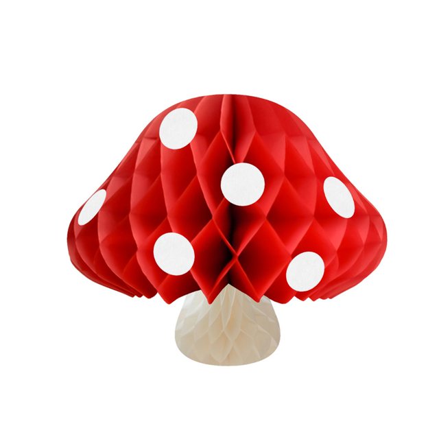 MesaSe Papier Fleur Boule Délabré Pliable Anti-Rupture Résistant à la Déchirure Stable Structure Effet 3D 20/30cm Champignon Boule de Miel Mariage Prop