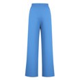 thumbnail image 3 of Pants for Women, Womens Fashionable Striped Printed Drawstring Wide Leg Pants, 3 of 4