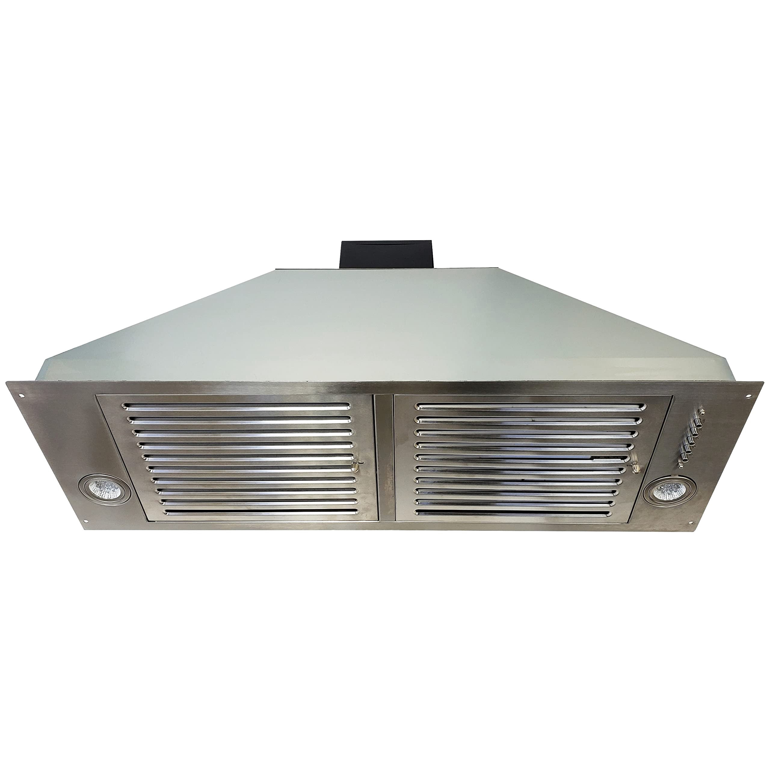 CROWN Hotte Insérée Professionnelle 36" 750 CFM, Hotte Intégrée avec Filtres à Baffle en Acier Inoxydable PRO-INS36N1