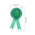 thumbnail image 2 of Unique Bargains Ruban de Récompense Vierge, Ruban de Rosette Ruban de Reconnaissance de Prix Honorable, Vert, Lot de 12, 2 of 5