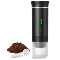 thumbnail image 1 of Machine à Espresso Électrique Sans Fil Portable pour Camping, Cafetière à Capsules et Poudre, Cafetière de Voyage Noire, 1 of 7