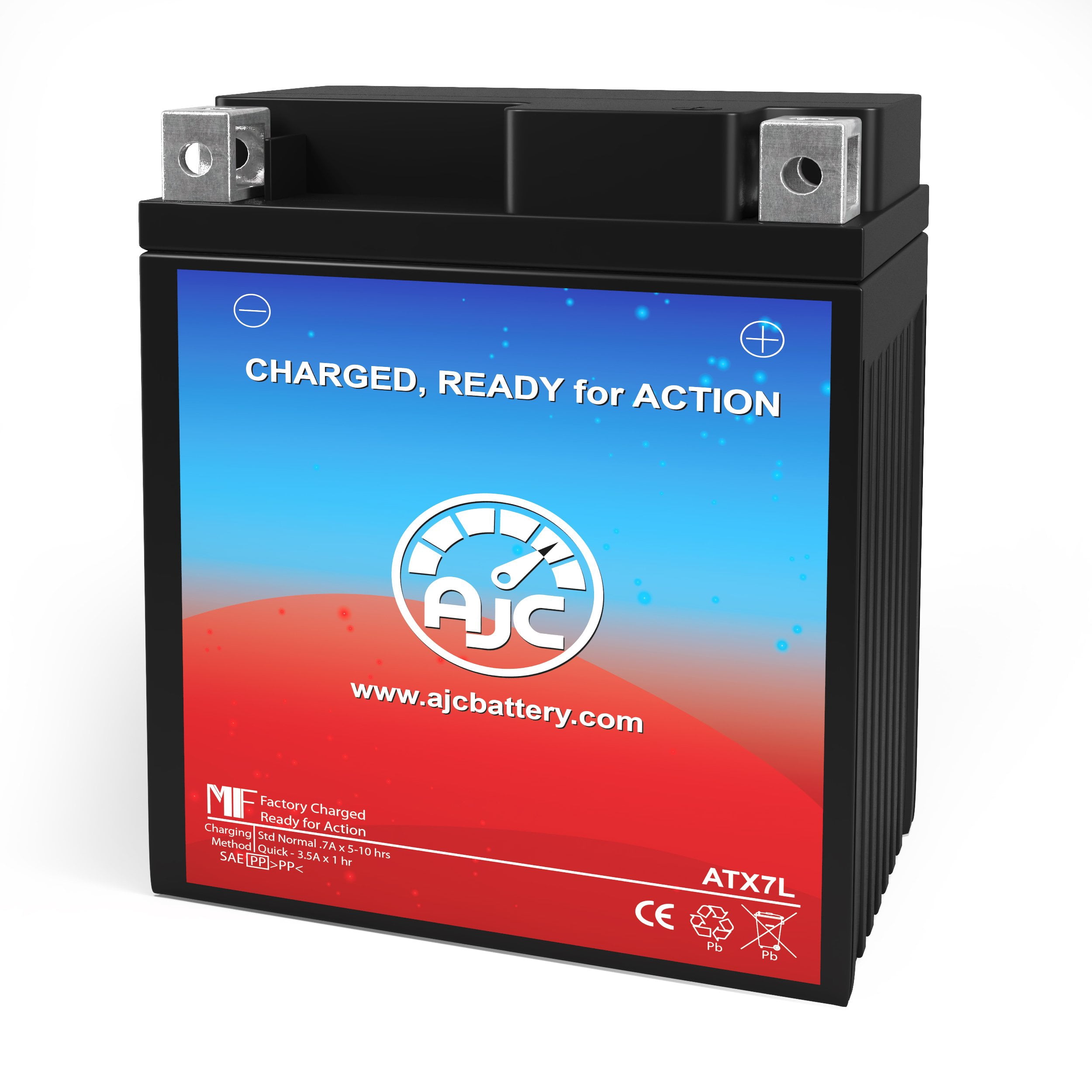 TM 400 1600CC 12V Motorcycle Replacement Battery (2002) - This Is an AJC Brand Replacement