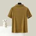 thumbnail image 2 of Zpanxa T-Shirt en Molleton Douillet, Haut Thermique Léger pour Femmes avec Col Rond en Plusieurs Couleurs, 2 of 4