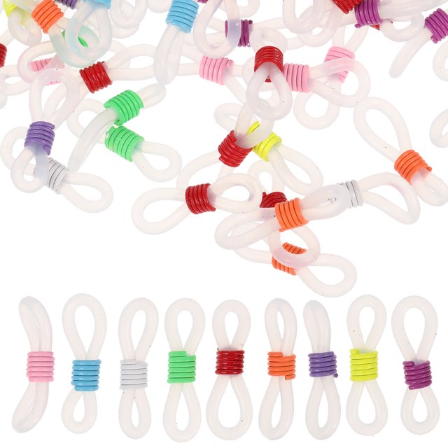 100pcs Eyeglass Chain Ends Sunglasses Holder Chain Accessories Glass Strap Ends