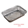thumbnail image 1 of braveheart 10 Pcs Moule en Aluminium Jetable Jetable en Forme de Rectangle Moule en Aluminium Contenants Alimentaires pour Emporter avec Couvercles en Aluminium/sans Couvercle, 1 of 7