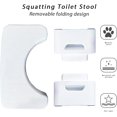 thumbnail image 3 of Bathroom Toilet Stool, Detachable Multi-Function Toilet Stool Portable Step for Home Bathroom, Squatting Toilet Stool, Portable Step for Home Bathroom, Convenient and Compact, Sturdy (Black), 3 of 7