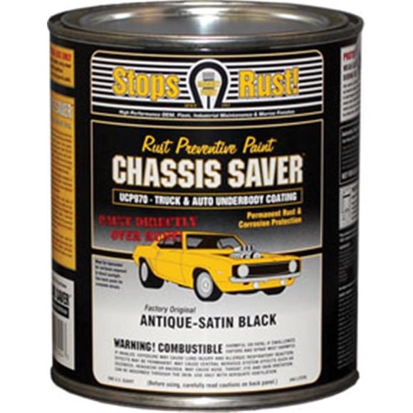 Magnet Paint Co UCP970-04 Chassis Saver Antique Satin Black, 1 Quart