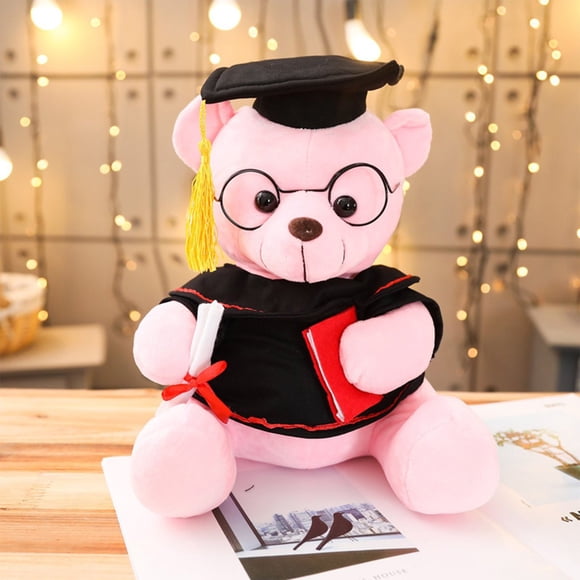 YIMWNYI Graduation Ourson en Peluche Docteur, Poupée de Collation des Grades avec Toge et Mortier, Idéale pour Cadeaux de Collation des Grades, Cadeaux d'Anniversaire, Décoration de Maison et de Bureau, Symbolisant la Réussite Académique