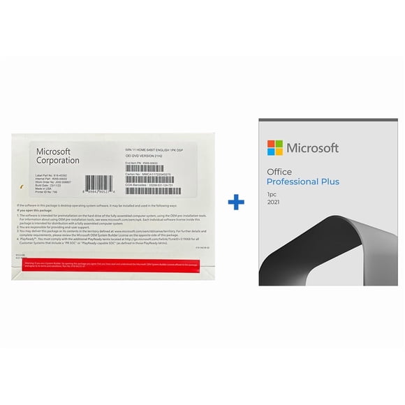 Microsoft Windows 11 Home with Office 2021 Pro Plus (USB)