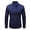 Dark Blue, variant on Viluyesy Mens Long Sleeve Dress Shirts Business Shirt Turndown Regular Solid Shirt Red S