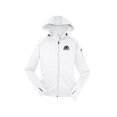 thumbnail image 1 of Gravity Outdoor Co. Womens Fleece Hooded Jacket - Black Logo - White - M, 1 of 1
