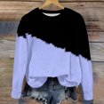thumbnail image 5 of Besolor Oversized Sweatshirt for Girls Fall Casual Round Neck Long Sleeve Tops Fashion Color Block Outfits, 5 of 5