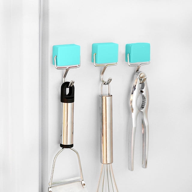 Ovzne Magnetic Hook For Refrigerator And Washing Machine Firm Grip Adhesion Rotatable Metal Hook For Kitchen Bathroom And Office Storage On Clearance