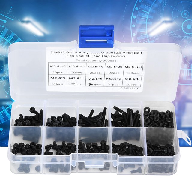 YLSHRF Bolts And Nuts, 12.9 Grade Screw Bolt With Nut, For Professionals Amateurs