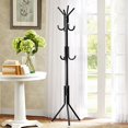 thumbnail image 2 of Hall Tree Coat Rack, Free Standing Hat Rack 10 Hooks Coat Hanger Holder Clothes Display Stand For Home Bedroom Entryway Jacket Umbrella Scarves Hanging Rack, 2 of 8