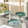 thumbnail image 4 of Fruit Tray Home Living Room, Three Layer Candy Tray for Snacks and Dried Fruit Storage, Leaf Design Easy Clean Plastic Tray, 4 of 6