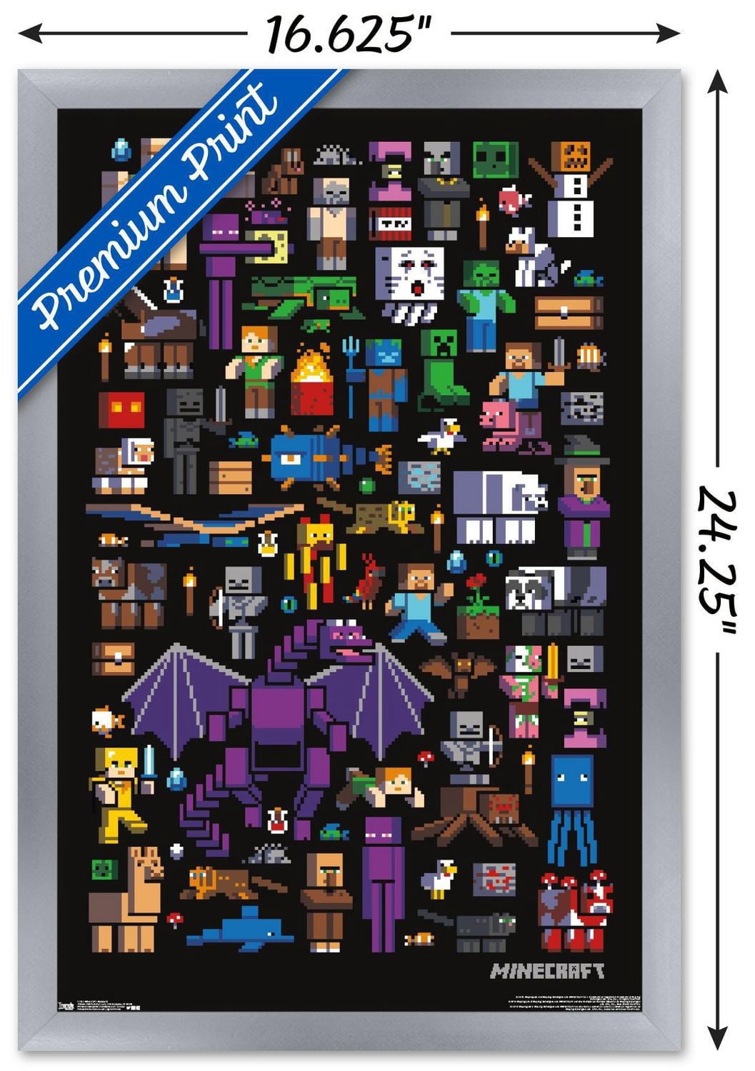 Minecraft - Mobbery Wall Poster, 22.375" x 34"