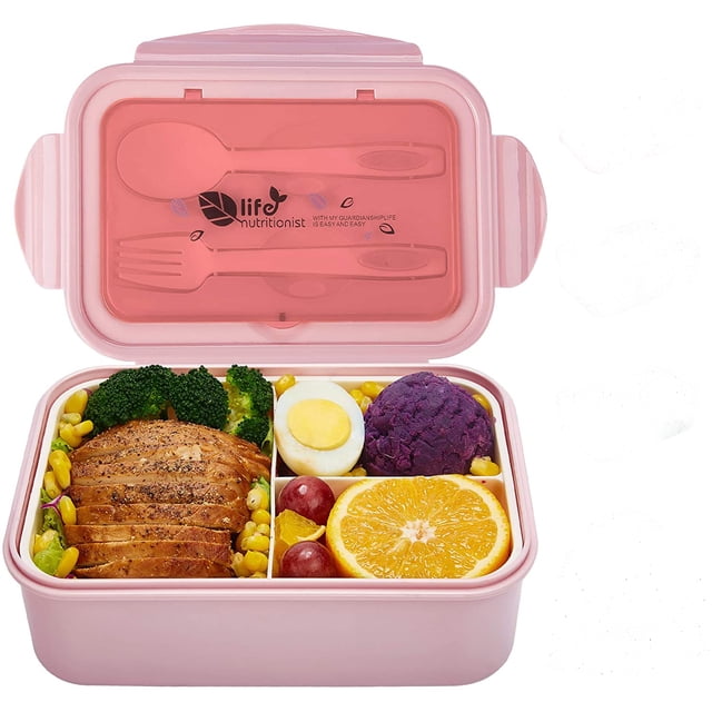 Boîtes Bento Adultes Contenants à Lunch pour Enfants Boîte à Lunch Bento 3 Compartiments Micro-Ondes