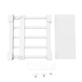 thumbnail image 2 of Shelf Dividers,PP Steel Tube Closet Tension Shelf Expandable Nail Free Wardrobe Cupboard Divider Storage Rack, 2 of 8
