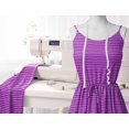 thumbnail image 5 of Soimoi Purple Rayon Fabric Vertical Stripe Decor Fabric Printed Yard 42 Inch Wide, 5 of 5