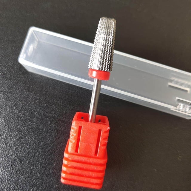pitrice Multi-functions Salon Electric Pedicure Files Nail Drill Bit for Reshaping Red F