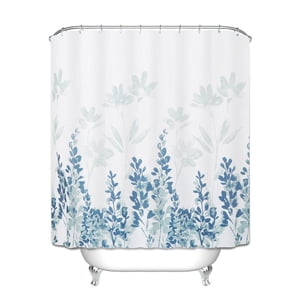 Shower Curtains for Bathroom,Fabric Shower Curtain Fabric Shower Curtain Bathroom Shower Curtain Polyester Stall Curtains with 12 Hooks for Bathroom Showers, Bathtubs Shower Curtain Hooks