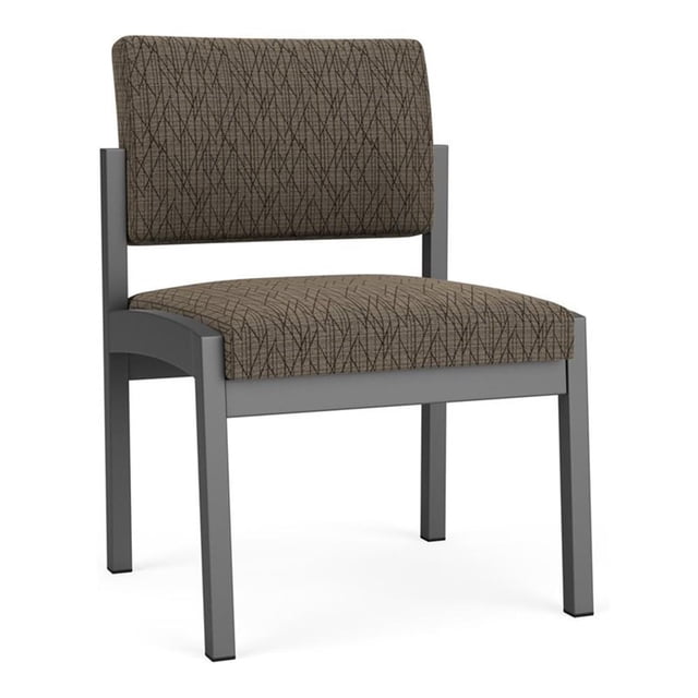 Fauteuil d'Appoint Sans Accoudoirs Lenox en Acier pour Réception / Acier Charbon / Brun