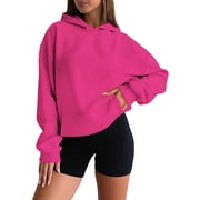 2025 Women's Casual Hooded Sweatshirt Womens Hoodies with Zipper Soft Comfortable Pullover Fleece Blank Sweat Shirts for Women Hoodie for Everyday Wear Basic Loungewear Lightweight Versatile