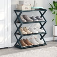 thumbnail image 1 of FcBaudy Shoe Rack, Shoe Rack Organizer Household X Type Shoe Rack Multifunctional Double Steel Tube Assembly Shoe Cabinet Dormitory Shelf p lastic shoe rack, 1 of 6