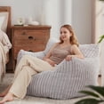 thumbnail image 1 of Giant Bean Bag Chairs  Large Comfy Fuzzy Bean Bag Sofa Chair with Filling Big Faux Fur Beanbag Armchair for Bedroom Living Room Reading Gaming, 1 of 5