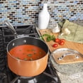 thumbnail image 2 of Gotham Steel Copper Cast Textured 2.5 Quart Nonstick Sauce Pan Even Heat Stay Cool Handle Oven Dishwasher Safe, 2 of 3