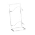thumbnail image 1 of DYNWAVECA Présentoir de Basketball Support de Ballon 2 Couches Support Portable Multifonction Accessoires Support de Football Blanc, 1 of 9