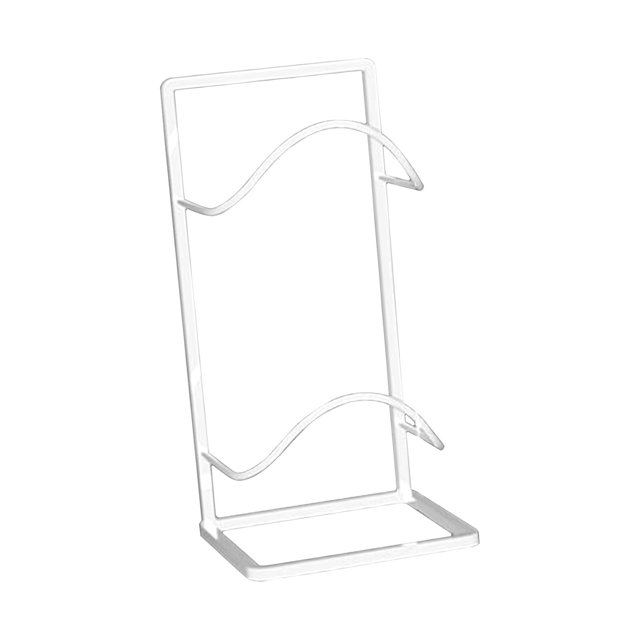 DYNWAVECA Présentoir de Basketball Support de Ballon 2 Couches Support Portable Multifonction Accessoires Support de Football Blanc