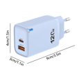 thumbnail image 3 of 5 Port PD Fast Charging USB Charger 38W, Smart Load Balancing Safe Stable High Speed Output, Multi Device Charging Station for Phone Tablet Headphones Home Office Travel, 3 of 6