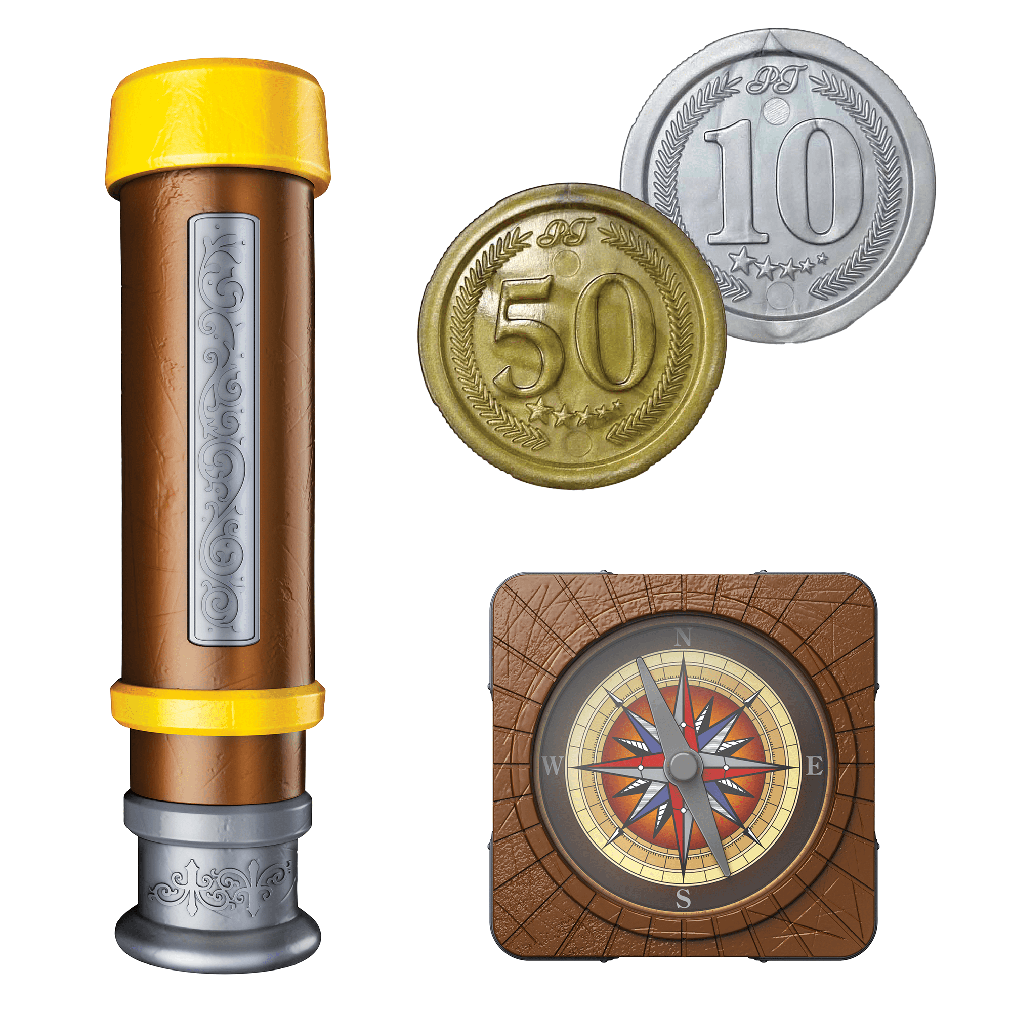 Adventure Force Pirate Roleplay Set – Ensemble de jeu de rôle Pirate Buccaneer avec lanceur de fléchettes, ensemble de 12 pièces