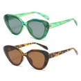 thumbnail image 1 of 2x Cat Eye Sunglasses Style Trendy UV400 Eyewear Leopard, 1 of 6