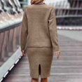 thumbnail image 3 of EQWLJWE Chandails à Col Roulé 2023 pour Femmes, Décontractés, à Manches Longues, Robe Chandail Tricotée d'Hiver, 3 of 4