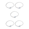 thumbnail image 3 of VONKY Motorcycle Brake Oil Hose Line Pipe Fitting Stainless Braided Steel Silver 100cm 5Set, 3 of 6