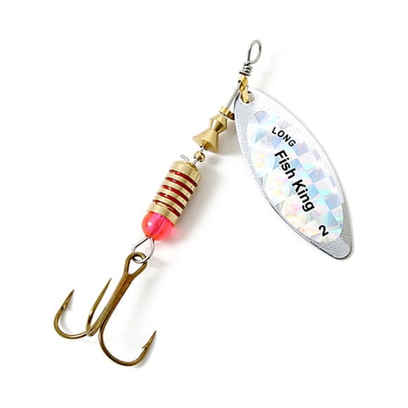 ziyahi Leurre de Rivière Extérieur Appât de Remplacement Poisson Hameçon Triple Barbelé Paillettes Brillantes Accessoires de Pêche Accessoires Or Type 1 Argent Clair Type 2 2Ensemble