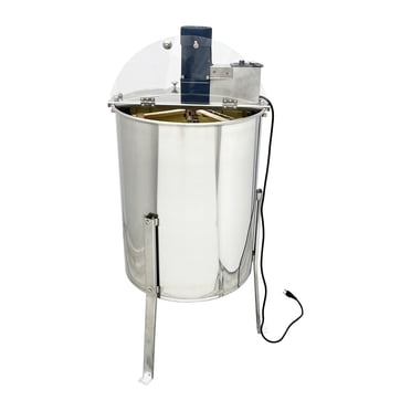 EQCOTWEA Electric Honey Extractor 4 Frame Honeycomb Drum Spinner Stainless Steel Beekeeping Equipment