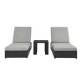 thumbnail image 1 of Modway Tahoe Ensemble de Chaise Longue 3 Pcs en Gris Gris, 1 of 7