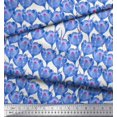 thumbnail image 2 of Soimoi Poly Georgette Fabric Tulip Flower Print Fabric by The Yard 52 Inch Wide, 2 of 3