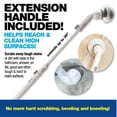 thumbnail image 2 of Bell + Howell Scrubtastic Rechargeable Power Scrubber with Extension Handle and 3 Brush Heads for Bathroom, Tile, and Kitchen Cleaning, 2 of 7