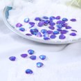 thumbnail image 3 of MasteelfCA 50pcs 12mm Polymer Clay Solid AB Color Round Diamond Resin Rhinestone Loose Beads DIY Jewelry Accessories Fish Scale(Purple AB, Heart-shaped), 3 of 7