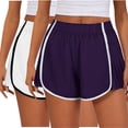thumbnail image 1 of AherBiu 2pc Womens Shorts Elastic Waist Wide Leg Running Dance Short Loose Workout Athletic Sweat Shorts, 1 of 6
