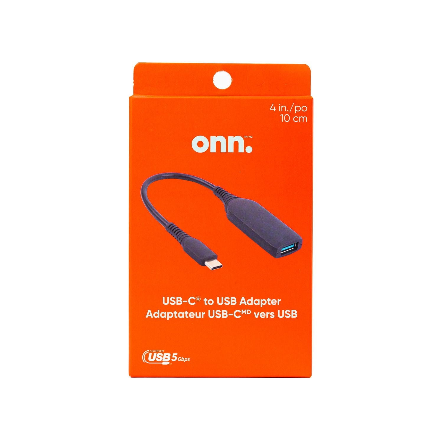 Adaptateur USB-C vers USB prêt à l’emploi de onn.
