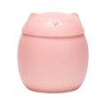 thumbnail image 1 of Transemion Portable Moisture-proof Ceramic Tea Jar Large Capacity And Cute Sturdy And Durable Ceramics Cat Form Ceramic Tea Jars pink 150ml 1Set, 1 of 6